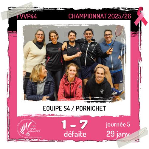 Rencontre J5 de la S4 : Vigneux contre Pornichet (défaite)